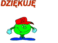 Zielone śmieszne jabłuszko dziękuję